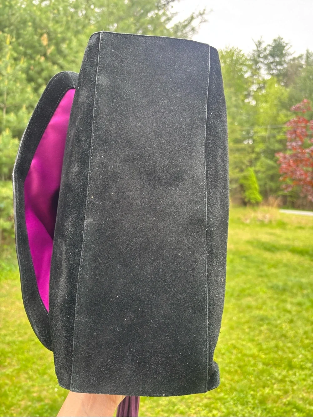 Henri Bendel Suede Leather Shoulder Bag - Picture 13 of 17